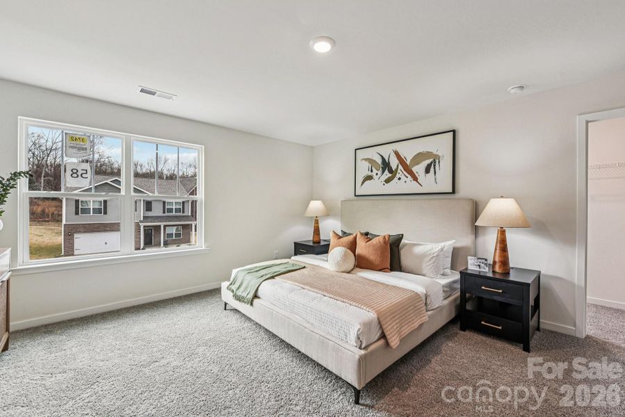 Furnished interior view inside a new home in Reedy Creek Preserve, Charlotte (Image 12).