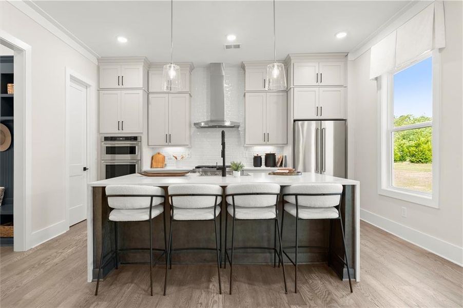 Furnished interior view inside a new home in Hillgrove Preserve, Powder Springs (Image 33).