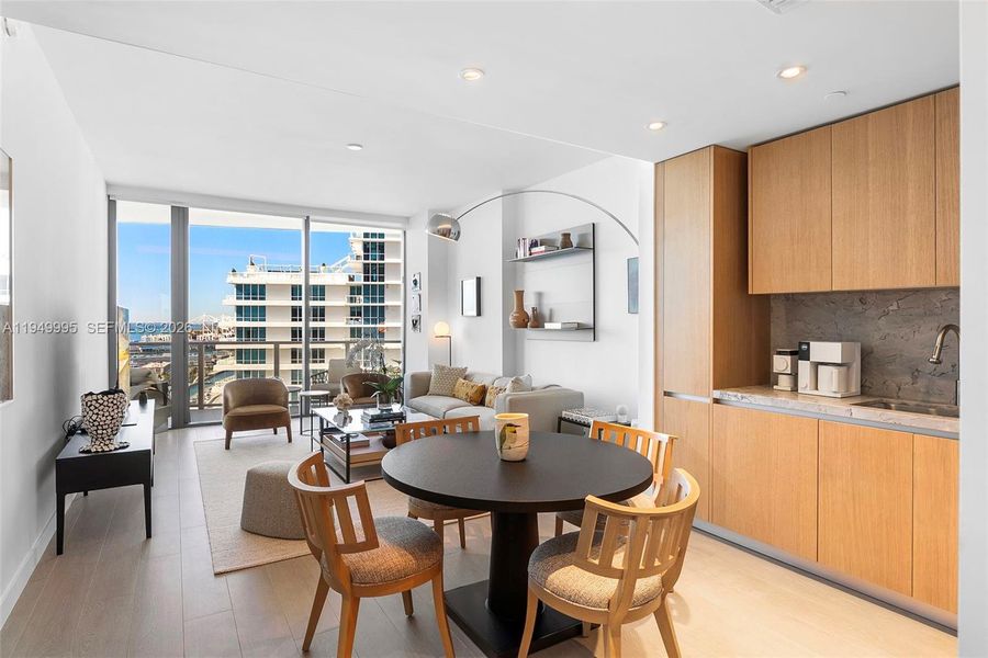 Furnished interior view inside a new home in , Miami Beach (Image 7). Furnished interior view inside a new home in , Miami Beach (Image 7).