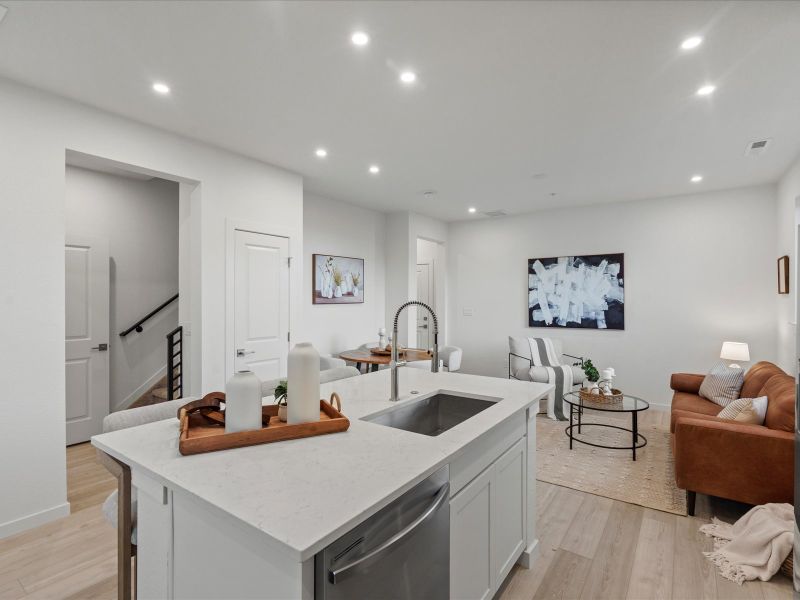 Furnished interior view inside a new home in The Vistas at West Mesa, Colorado Springs (Image 6). Furnished interior view inside a new home in The Vistas at West Mesa, Colorado Springs (Image 6).