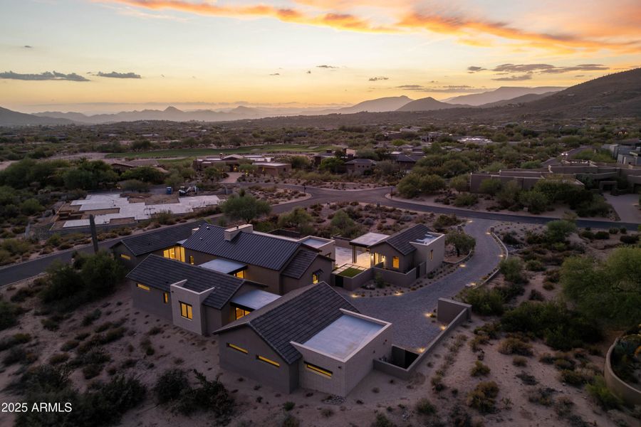 Sunset aerial Sunset aerial