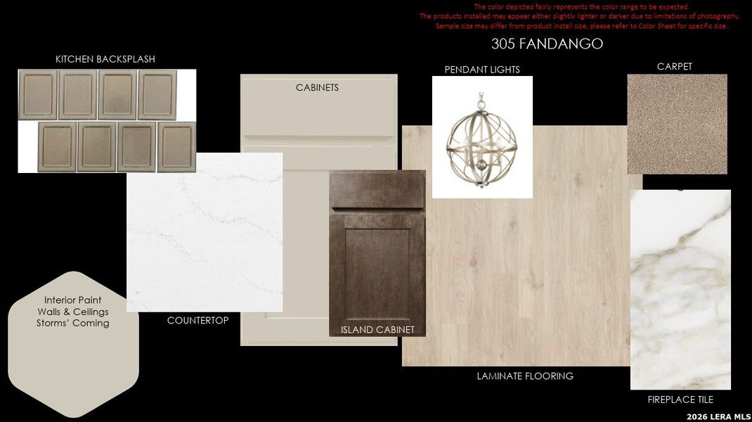 Sample of building materials used in homes in Esperanza, Boerne (Image 5).