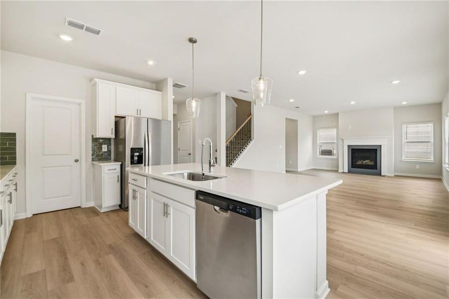 Furnished interior view inside a new home in Creekside at Oxford Park, Fairburn (Image 34). Furnished interior view inside a new home in Creekside at Oxford Park, Fairburn (Image 34).