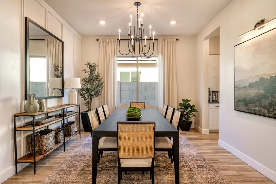 Representative furnished interior of a home built from the Mojave Plan 60-3 by Tri Pointe Homes in Abel Ranch, Goodyear (Image 9).