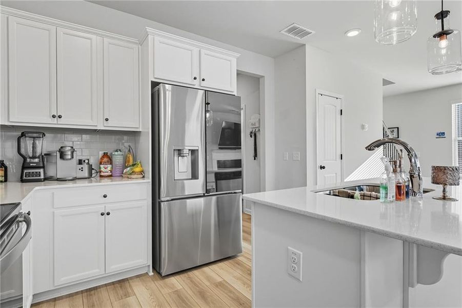 Furnished interior in a model home at Camp Creek Village in Atlanta (Image 23). Furnished interior in a model home at Camp Creek Village in Atlanta (Image 23).