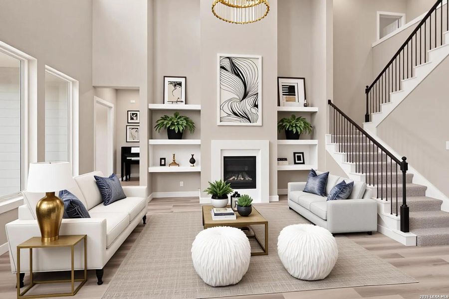 Furnished interior view inside a new home in Windsong, Boerne (Image 11). Furnished interior view inside a new home in Windsong, Boerne (Image 11).