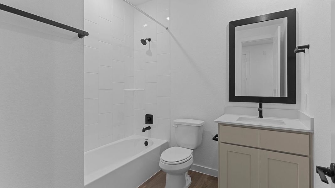 Furnished interior view inside a new home in Alexander, Pearland (Image 9).