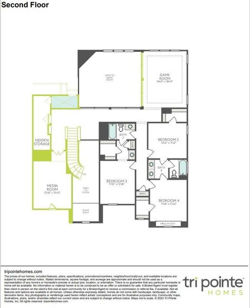 2D floor plan layout of this home in Woodson’s Reserve, Spring, TX (Image 4). 2D floor plan layout of this home in Woodson’s Reserve, Spring, TX (Image 4).