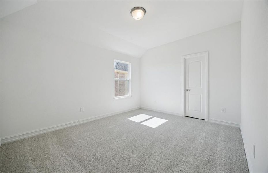 Roomy secondary bedroom with extensive closet storage Roomy secondary bedroom with extensive closet storage