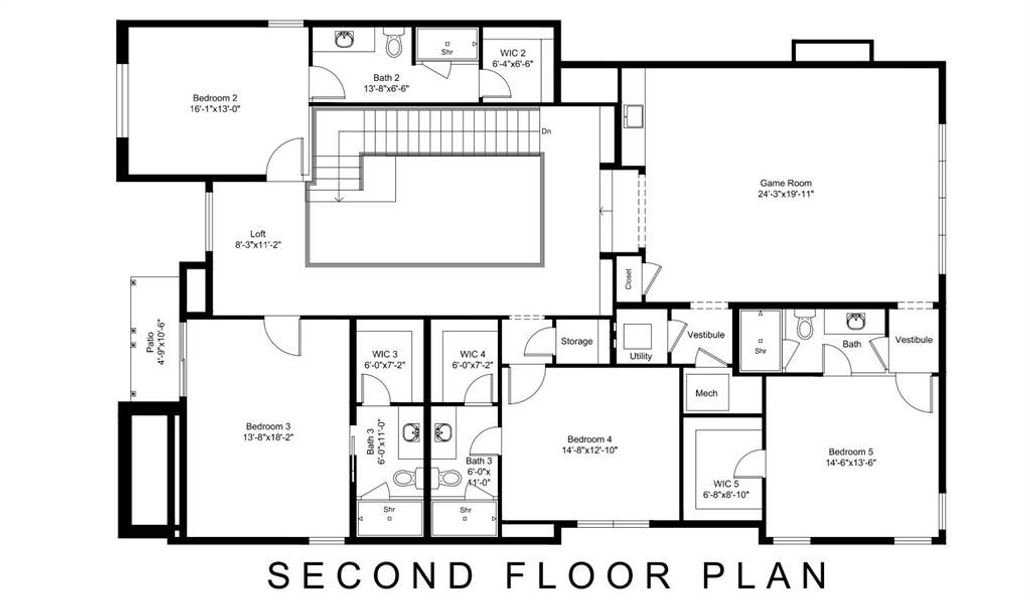 2D floor plan layout of this home in , Dallas, TX (Image 5). 2D floor plan layout of this home in , Dallas, TX (Image 5).