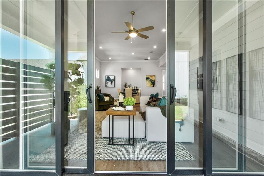 Furnished interior view inside a new home in Promenade at Sawnee Village, Cumming (Image 7).