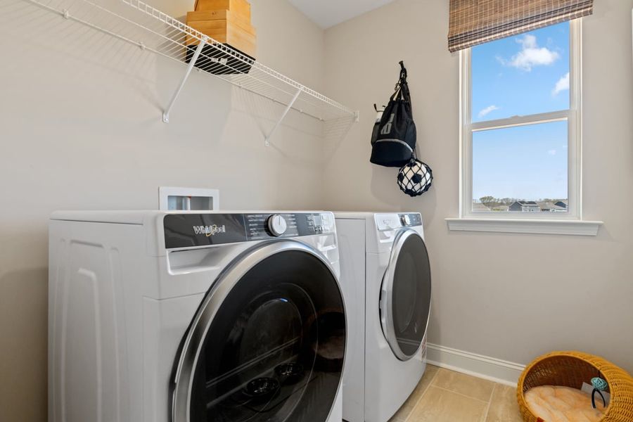 Dedicated laundry room
