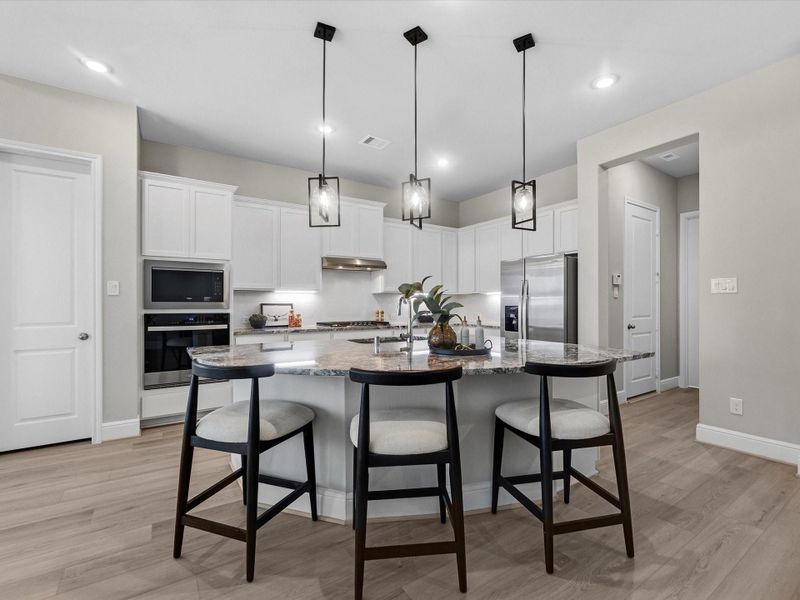 Furnished interior view inside a new home in Coastal Point, League City (Image 14).