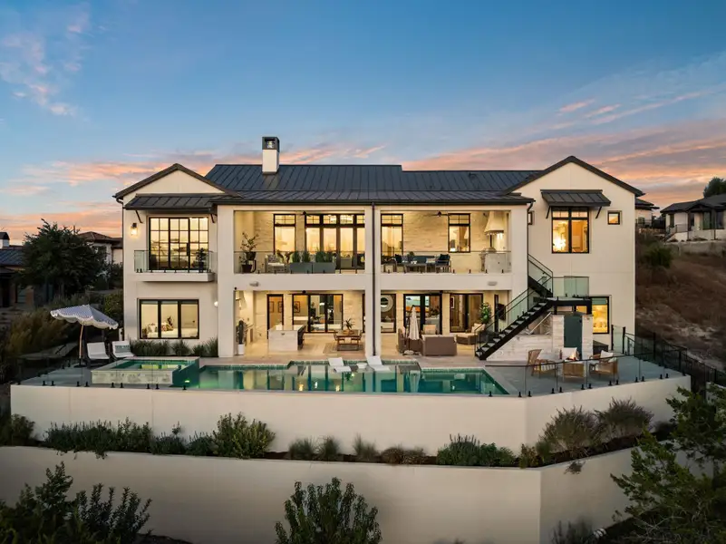 Front exterior of a new home in , Austin, TX, highlighting curb appeal (Image 1). Front exterior of a new home in , Austin, TX, highlighting curb appeal (Image 1).