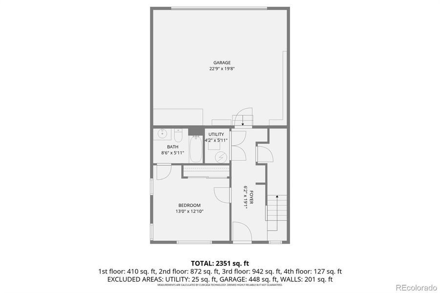 2D floor plan layout of this home in , Broomfield, CO (Image 27).