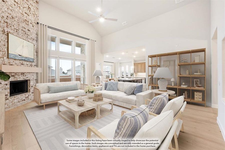 Furnished interior view inside a new home in Hayes Crossing, Midlothian (Image 7).