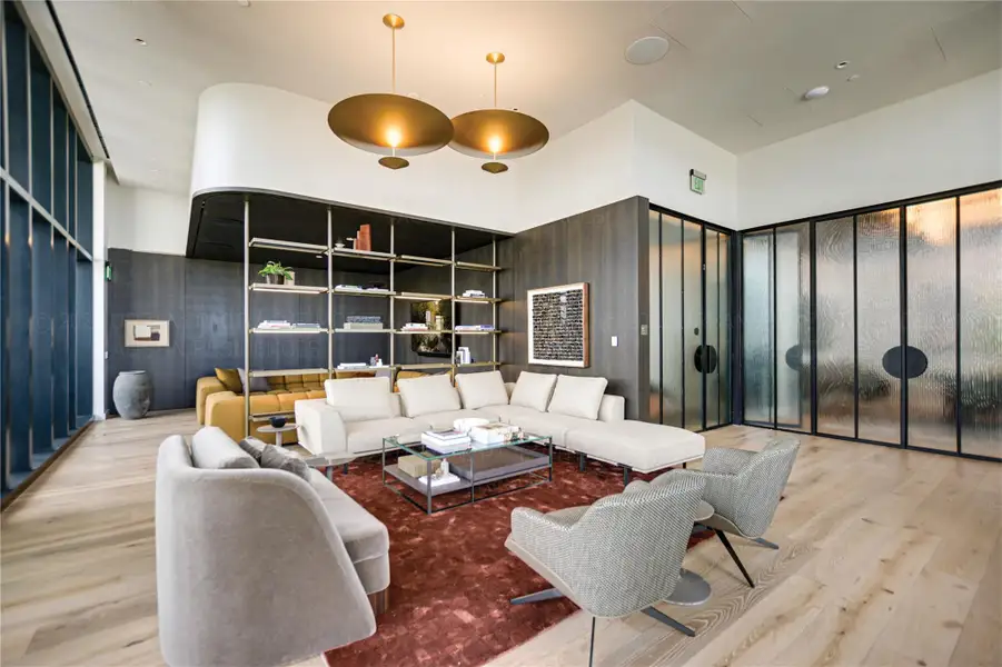 Furnished interior view inside a new home in The Modern Austin Residences, Austin (Image 11). Furnished interior view inside a new home in The Modern Austin Residences, Austin (Image 11).