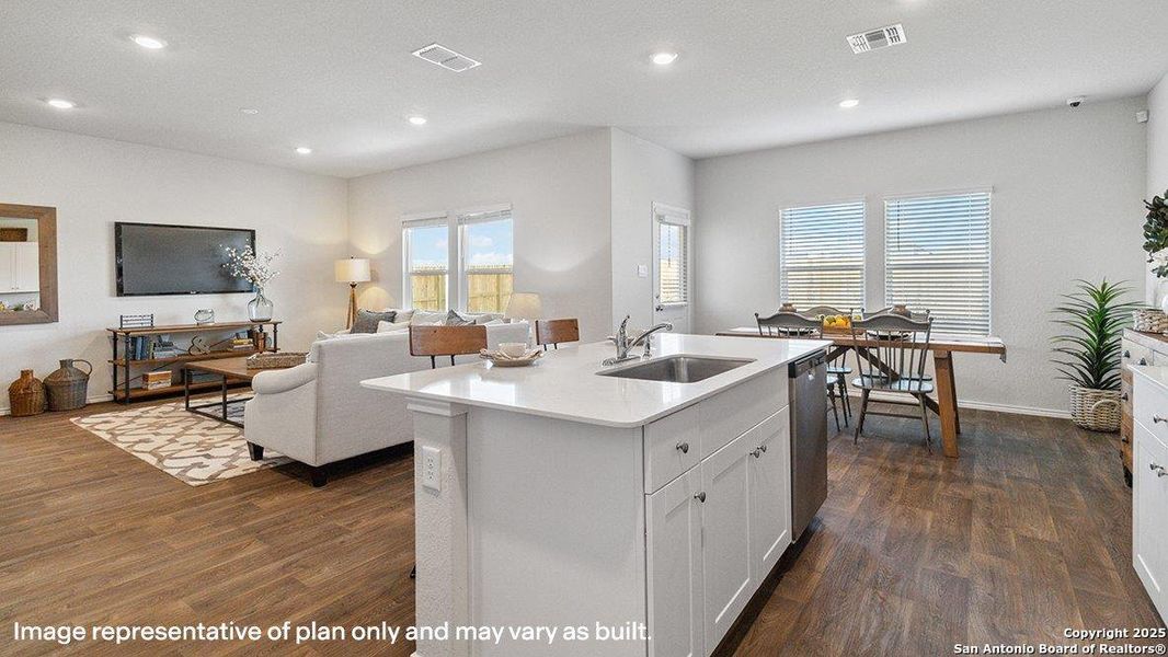 Furnished interior view inside a new home in Redbird Ranch, San Antonio (Image 28).