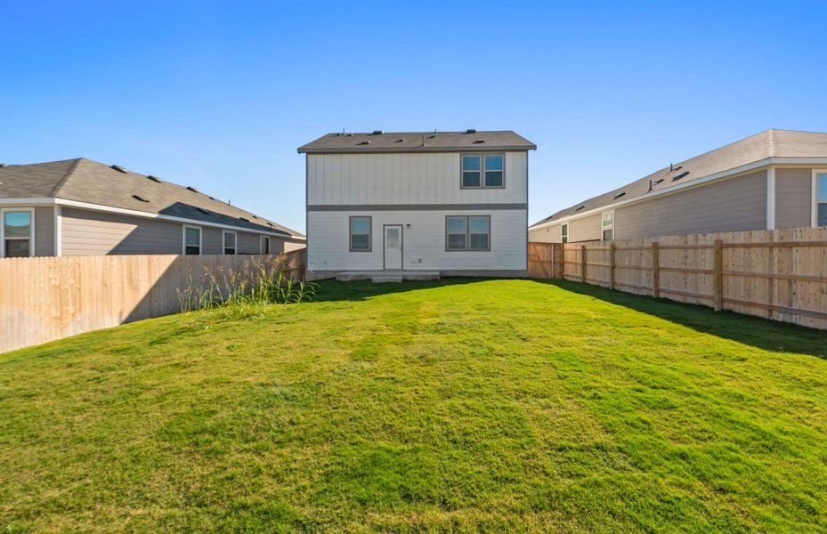 Exterior details and patio area of a home in Sonterra, Jarrell (Image 3).