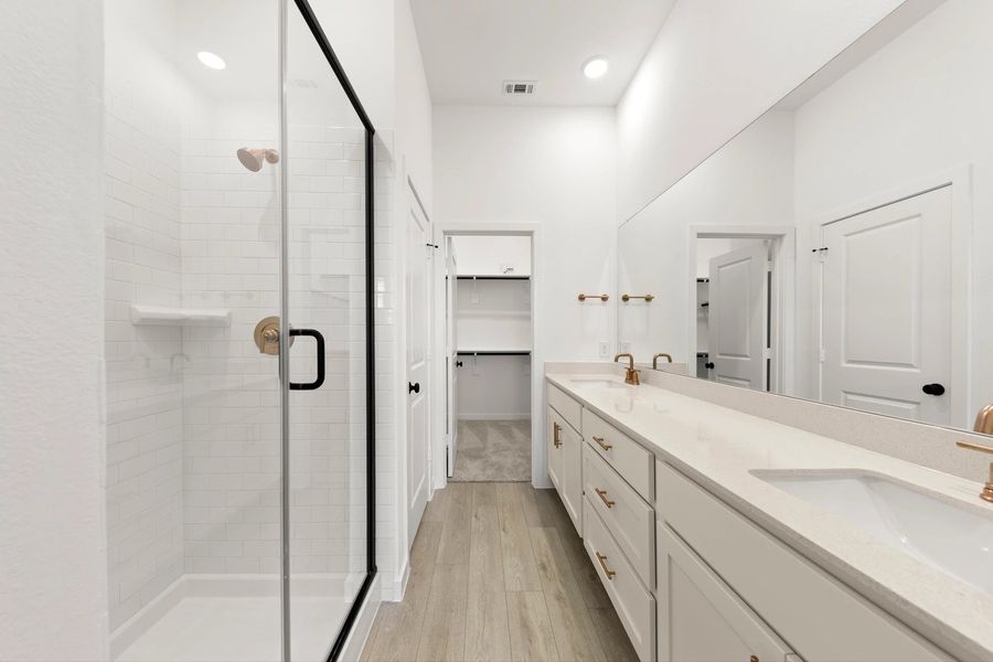 Primary Bathroom featuring the Serene Collection Primary Bathroom featuring the Serene Collection