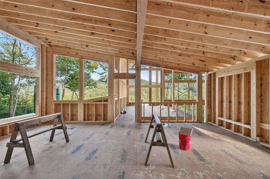 In-progress construction of a new home in , Cherry Log, GA (Image 26).