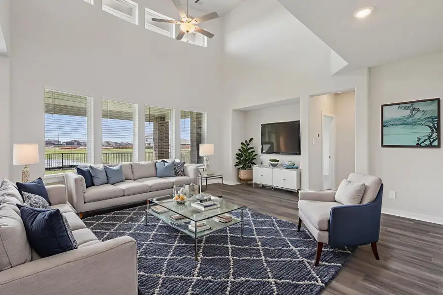 Furnished interior view inside a new home in Kingdom Heights, Rosenberg (Image 9). Furnished interior view inside a new home in Kingdom Heights, Rosenberg (Image 9).