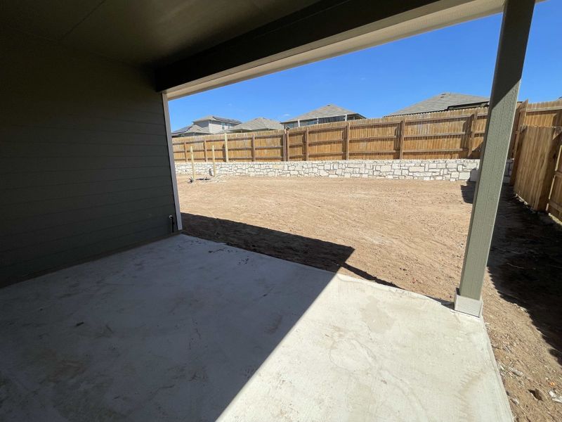 Covered patio