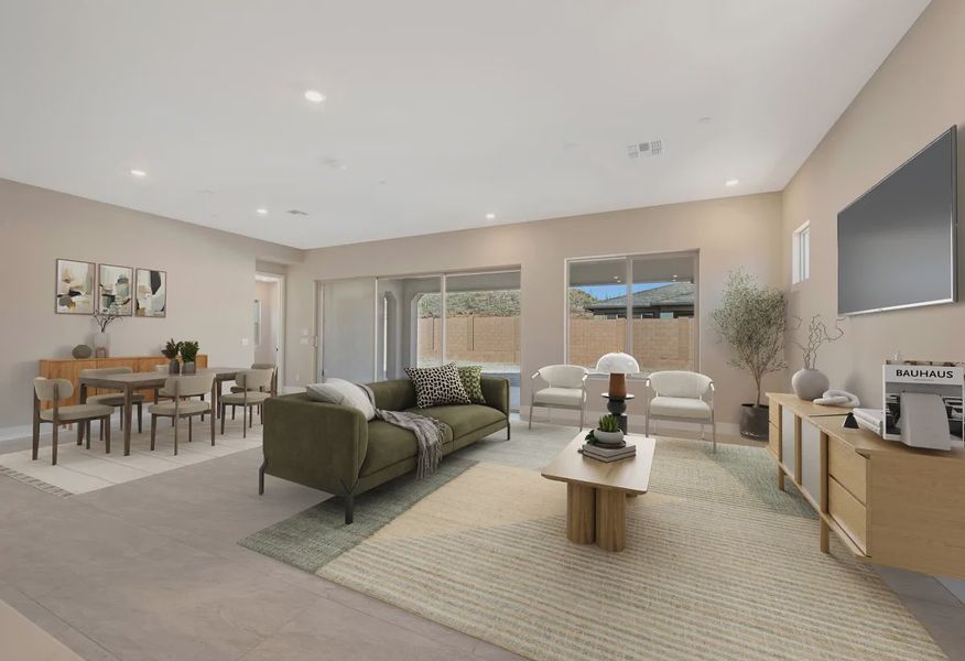 Virtually Staged Trilogy Ridgecrest Venture HS 123 Great Room - 6 of 18