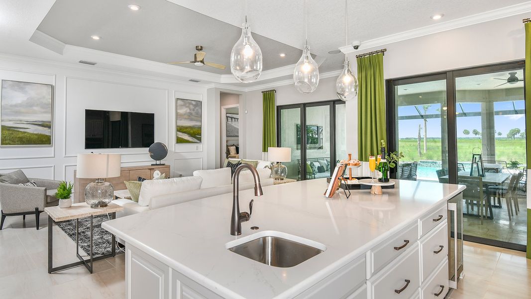 Representative furnished interior of a home built from the Lazio by Taylor Morrison in Esplanade at Skye Ranch, Sarasota (Image 5).