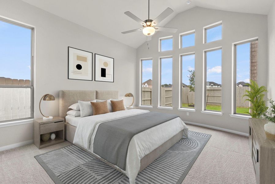 Furnished interior view inside a new home in Pomona, Manvel (Image 13).