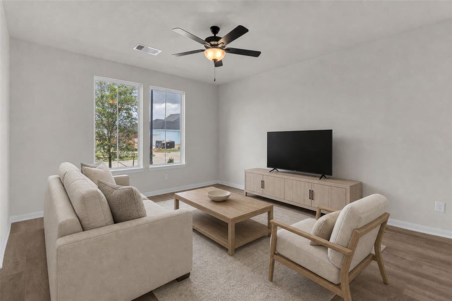 Furnished interior view inside a new home in Elyson, Katy (Image 15).