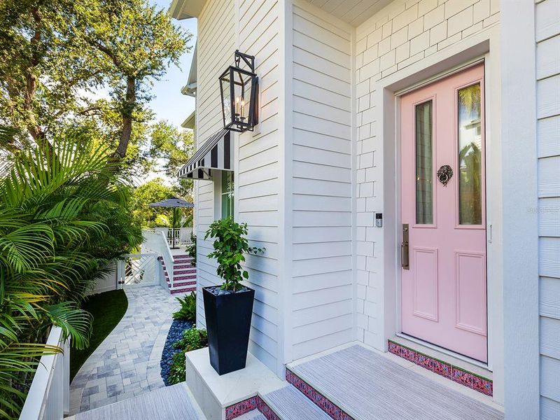 Exterior details and patio area of a home in , Sarasota (Image 31).