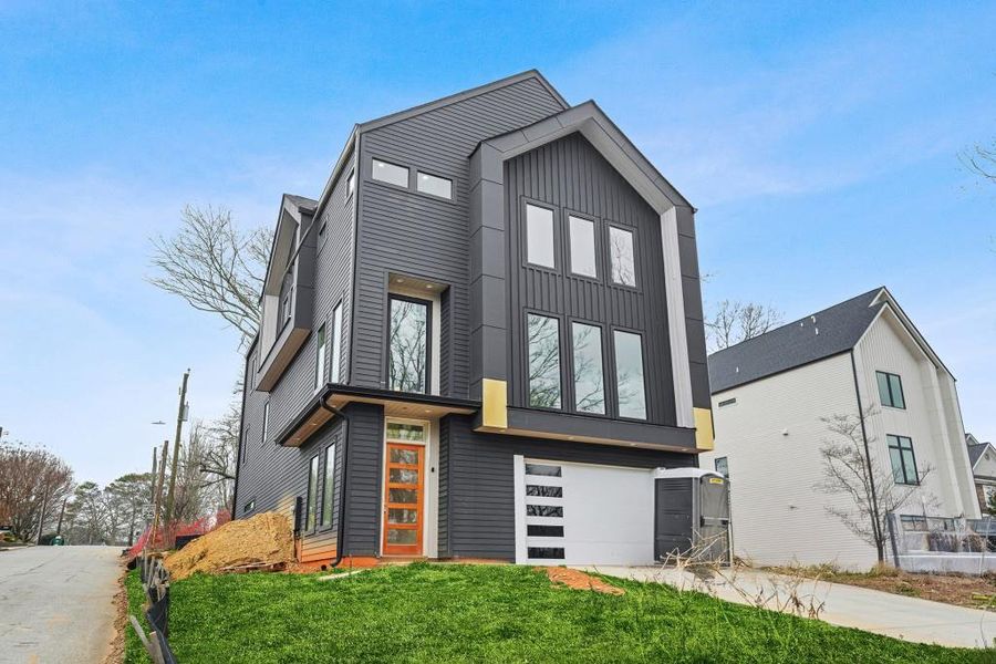 Front exterior of a new home in , Atlanta, GA, highlighting curb appeal (Image 21). Front exterior of a new home in , Atlanta, GA, highlighting curb appeal (Image 21).