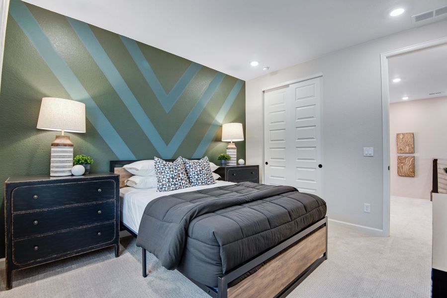 Furnished interior view inside a new home in Reunion, Commerce City (Image 30).