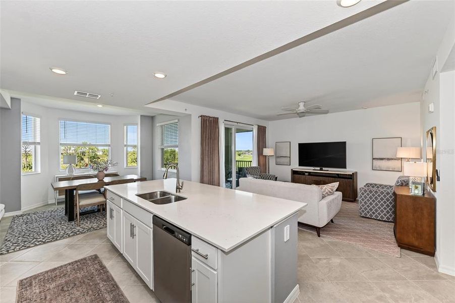 Furnished interior view inside a new home in Wellen Park Golf & Country Club, Venice (Image 29).