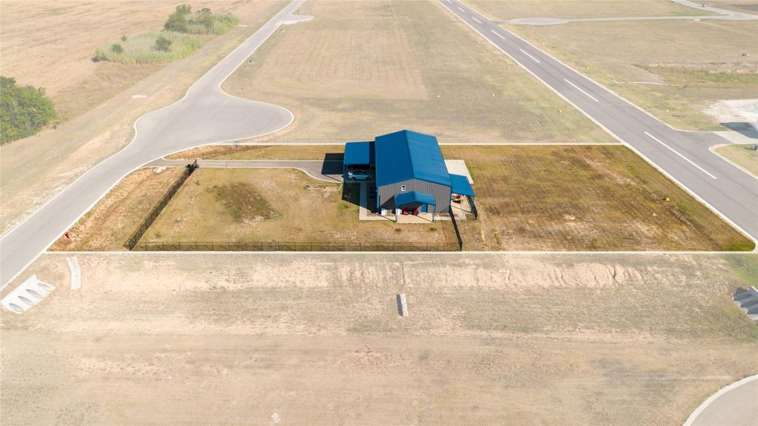 Aerial view of the property from South Aerial view of the property from South