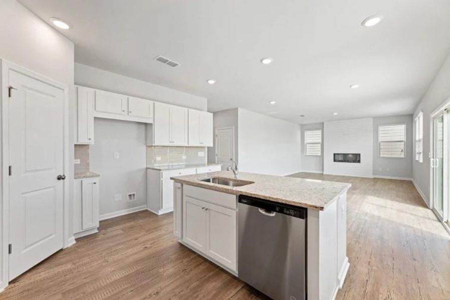 Furnished interior view inside a new home in Kingsley Creek, Lithonia (Image 2). Furnished interior view inside a new home in Kingsley Creek, Lithonia (Image 2).