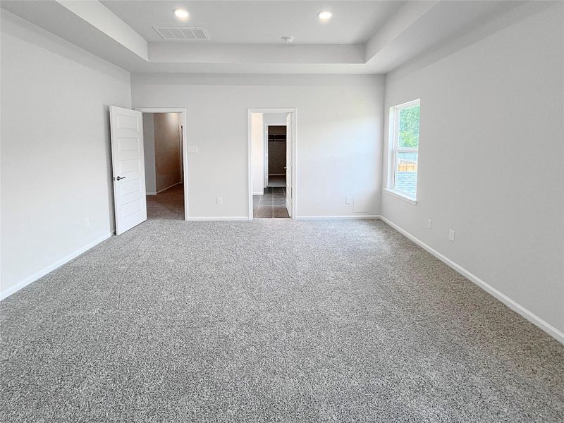 The McGinnis- Primary Suite with Tray Ceiling. The McGinnis- Primary Suite with Tray Ceiling.