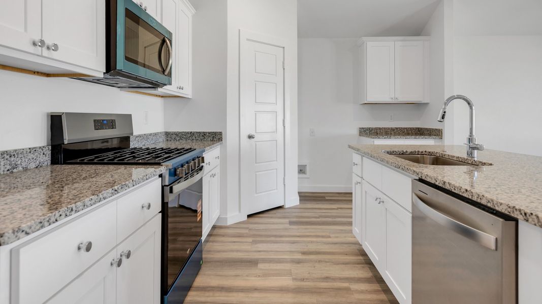 Furnished interior view inside a new home in Everest Heights, Lubbock (Image 7). Furnished interior view inside a new home in Everest Heights, Lubbock (Image 7).