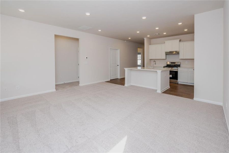 Furnished interior view inside a new home in Villages at Cedar Hill, Dallas (Image 9). Furnished interior view inside a new home in Villages at Cedar Hill, Dallas (Image 9).