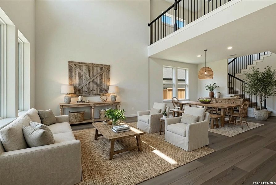 Furnished interior view inside a new home in Foxbrook, Cibolo (Image 10).