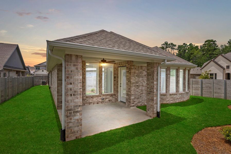 Exterior details and patio area of a home in Two Step Farm, Montgomery (Image 25). Exterior details and patio area of a home in Two Step Farm, Montgomery (Image 25).