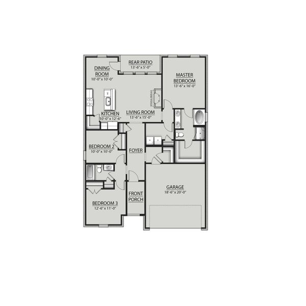 2D floor plan layout for the Cornel IV B by DSLD Homes in Orange Gardens, Orange, TX (Image 2). 2D floor plan layout for the Cornel IV B by DSLD Homes in Orange Gardens, Orange, TX (Image 2).