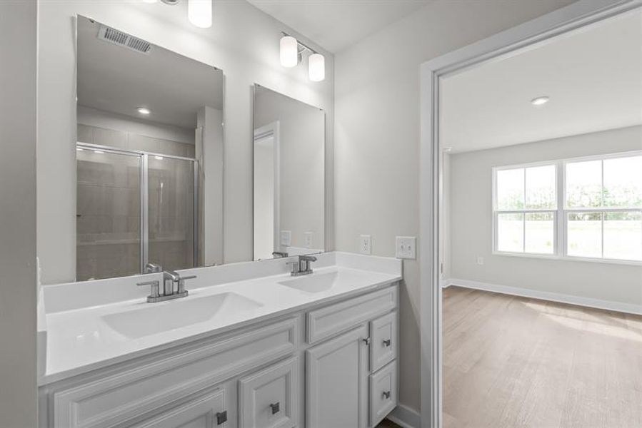 Representative furnished interior of a home built from the NEW - The Dunmore by Ryan Homes in Berkeley Villas, Spartanburg (Image 32). Representative furnished interior of a home built from the NEW - The Dunmore by Ryan Homes in Berkeley Villas, Spartanburg (Image 32).