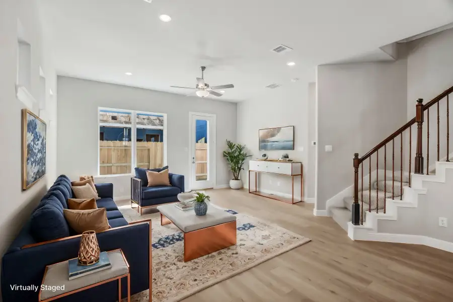 Furnished interior view inside a new home in Bridge Creek Village - Luxe Series, Cypress (Image 5).