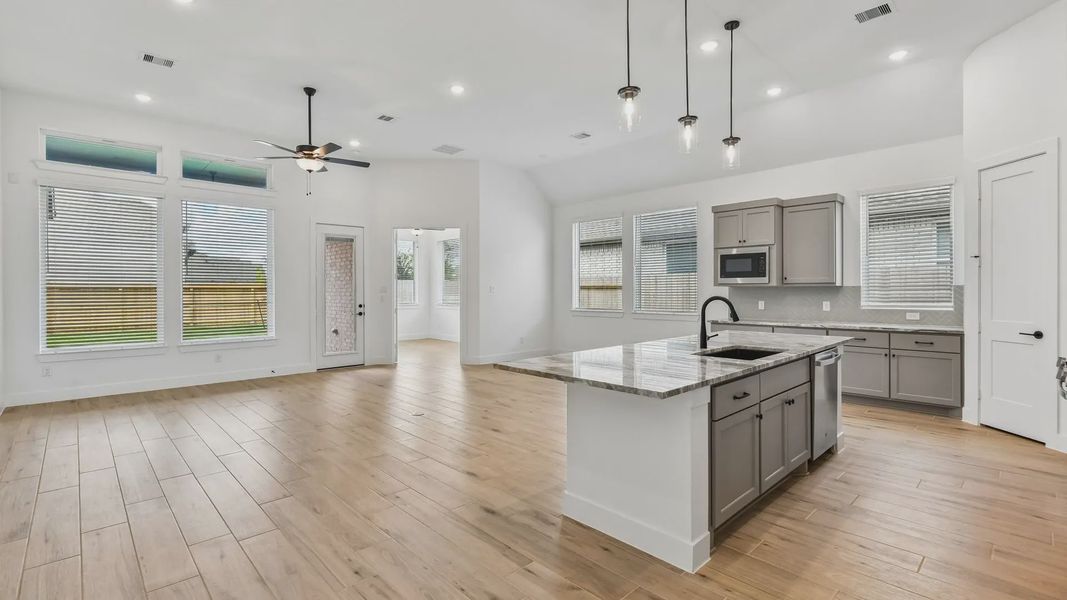 Furnished interior view inside a new home in Artavia, Conroe (Image 6).