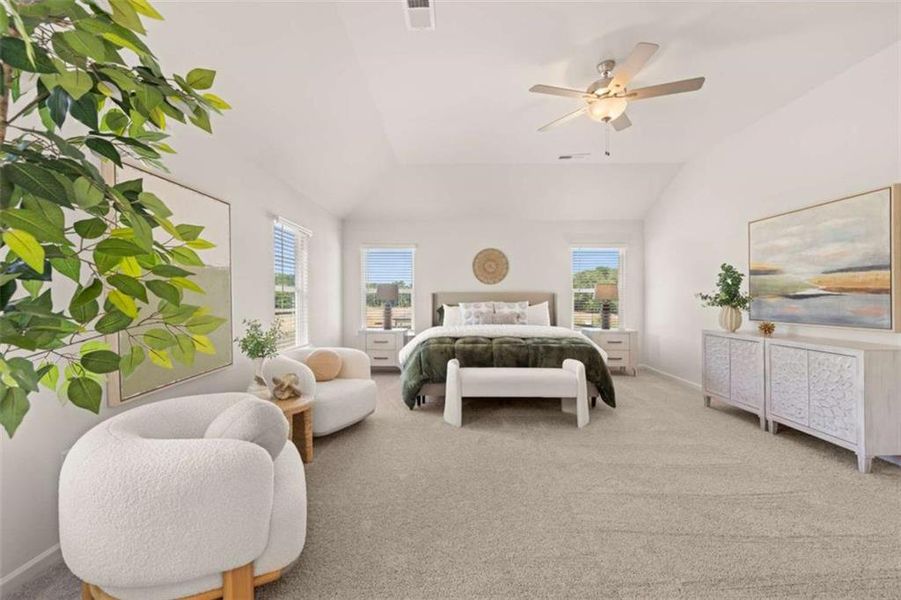Furnished interior view inside a new home in Kingsmere Estates, Loganville (Image 23).