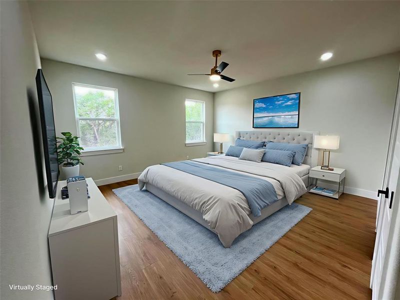 Virtually Staged 3rd Bedroom