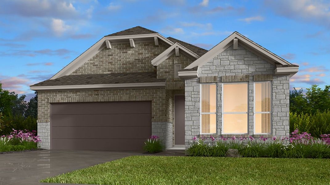 Representative exterior photo of a completed home built from the Sandpiper by Taylor Morrison in Nolina 45s, Georgetown, TX (Image 4).