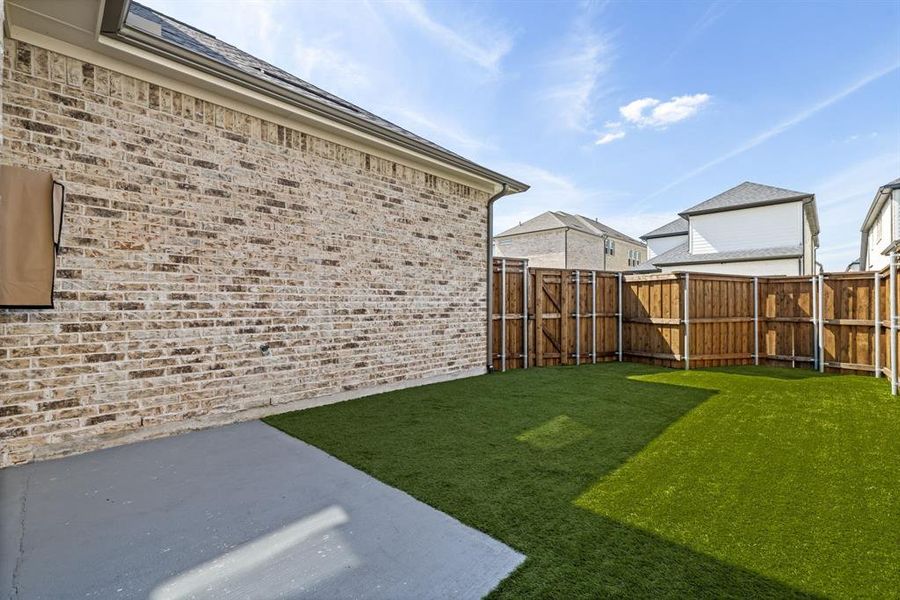 Exterior details and patio area of a home in , Frisco (Image 22). Exterior details and patio area of a home in , Frisco (Image 22).